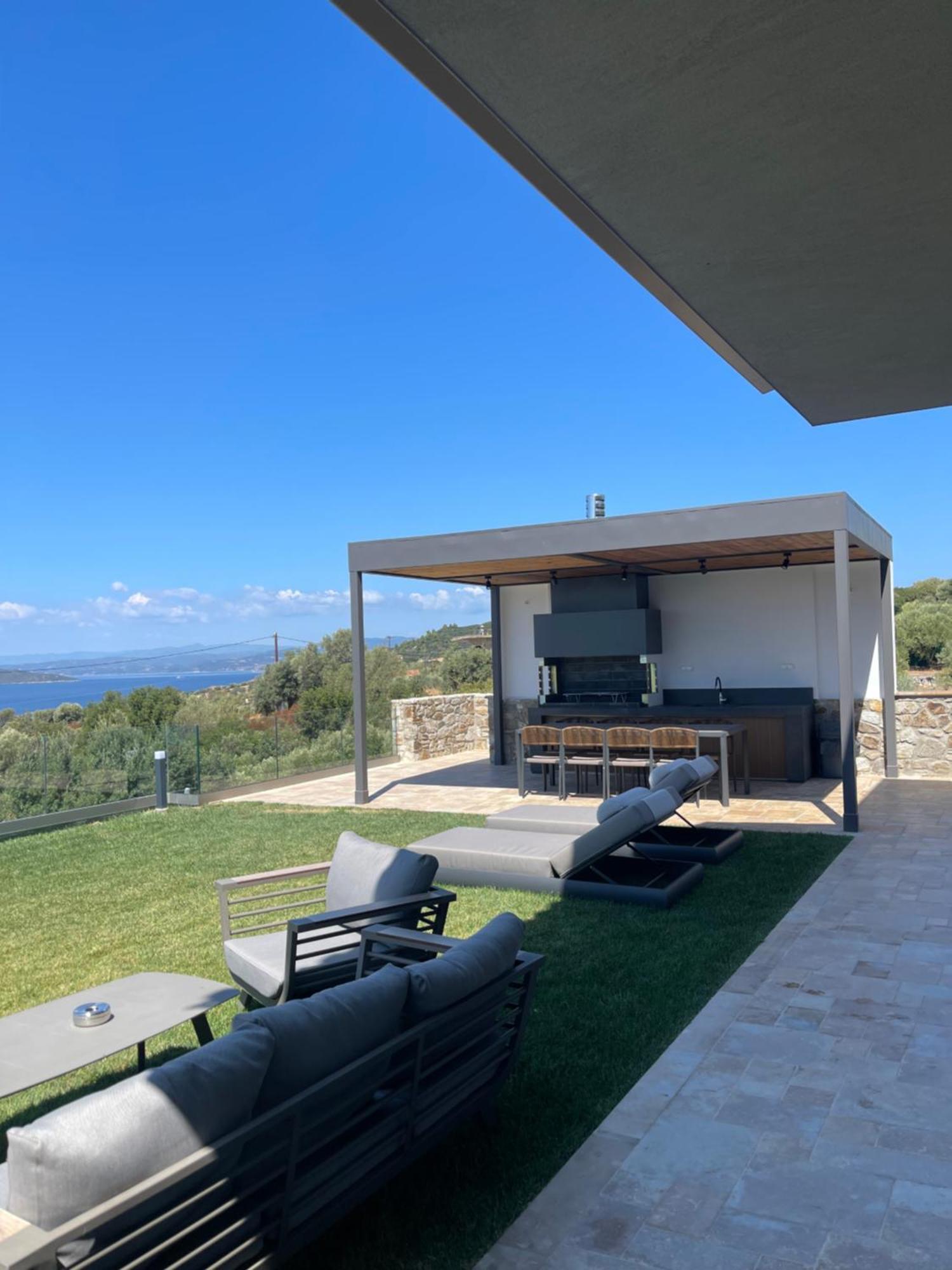 Elia Luxury House Villa Ouranoupoli Bagian luar foto